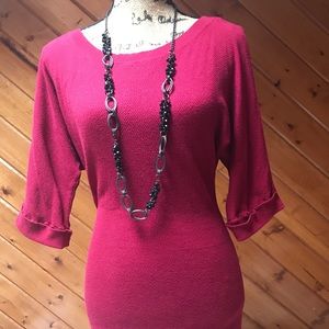 Express Red Spring Sweater Dress